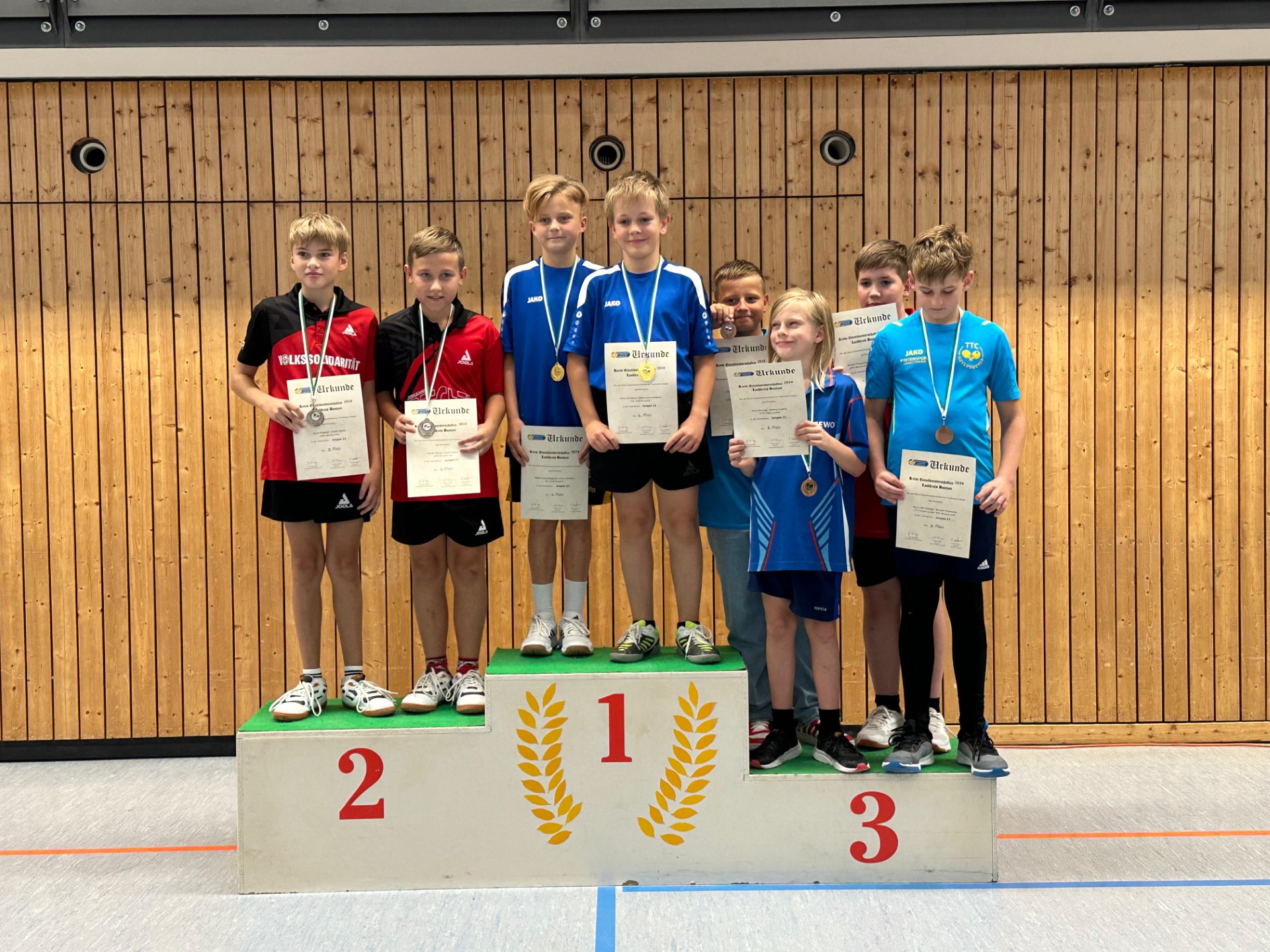 Siegerehrung der Jugend 13 - Jungen Doppel - Foto von Ines Mietzsch