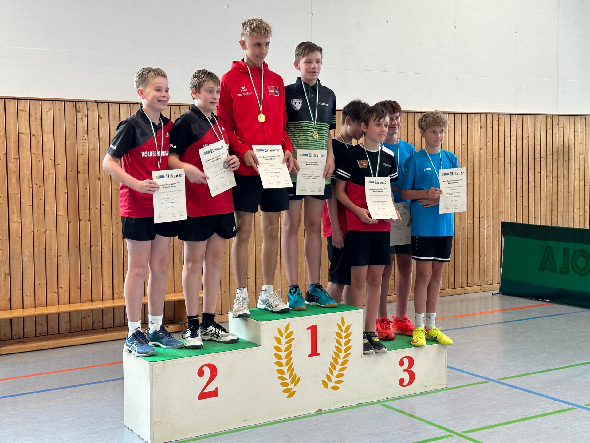 Siegerehrung der Jugend 15 - Jungen Doppel - Foto von Ines Mietzsch