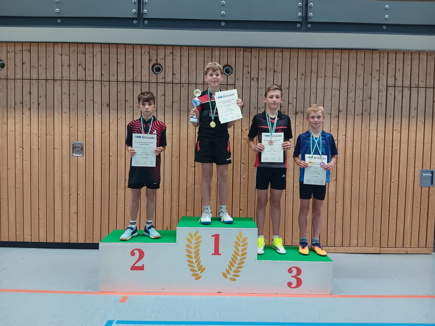 Kreiseinzelmeisterschaften 2026 - Siegerehrung der Jugend 13 - Jungen Einzel - Foto von Ines Mietzsch